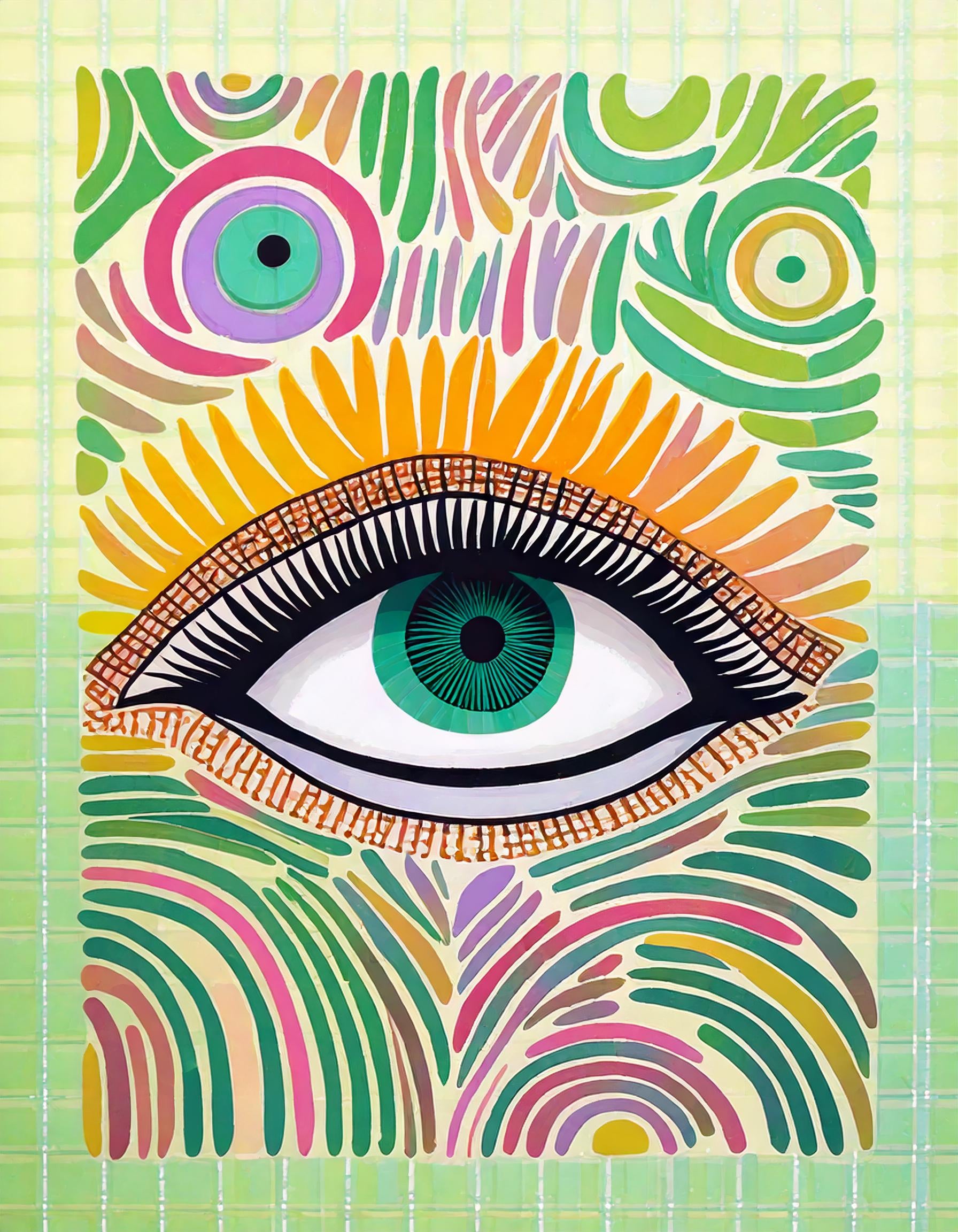Malen nach Zahlen Buntes Eye