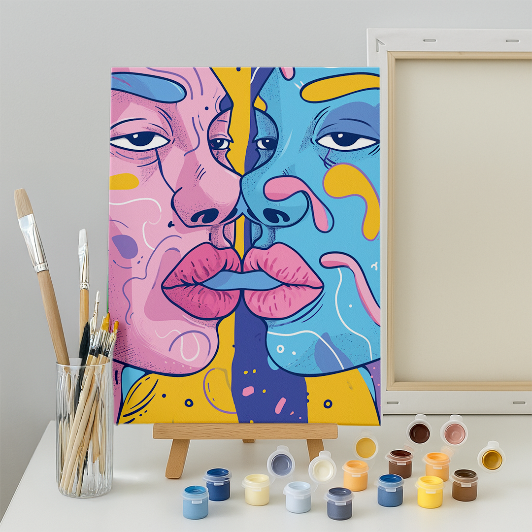 Malen nach Zahlen Magic Kiss
