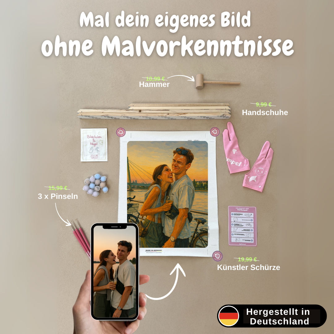 Dein eigenes Bild als Malen-nach-Zahlen