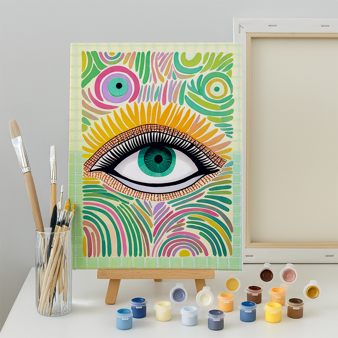 Malen nach Zahlen Buntes Eye