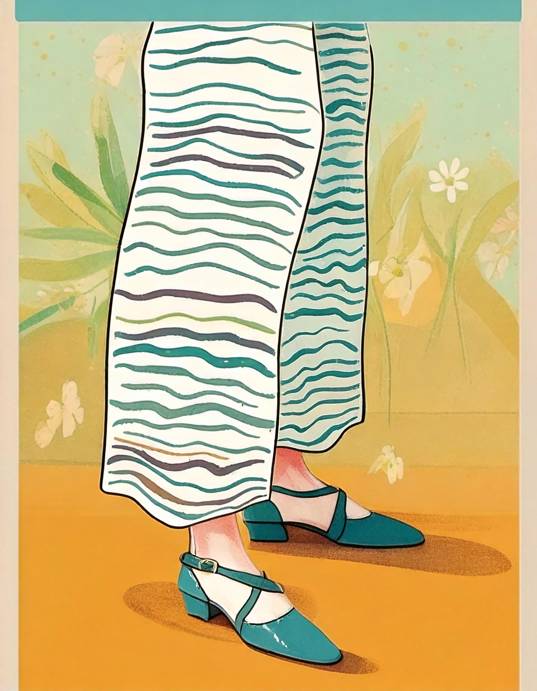 Malen nach Zahlen Schöne Schuhe