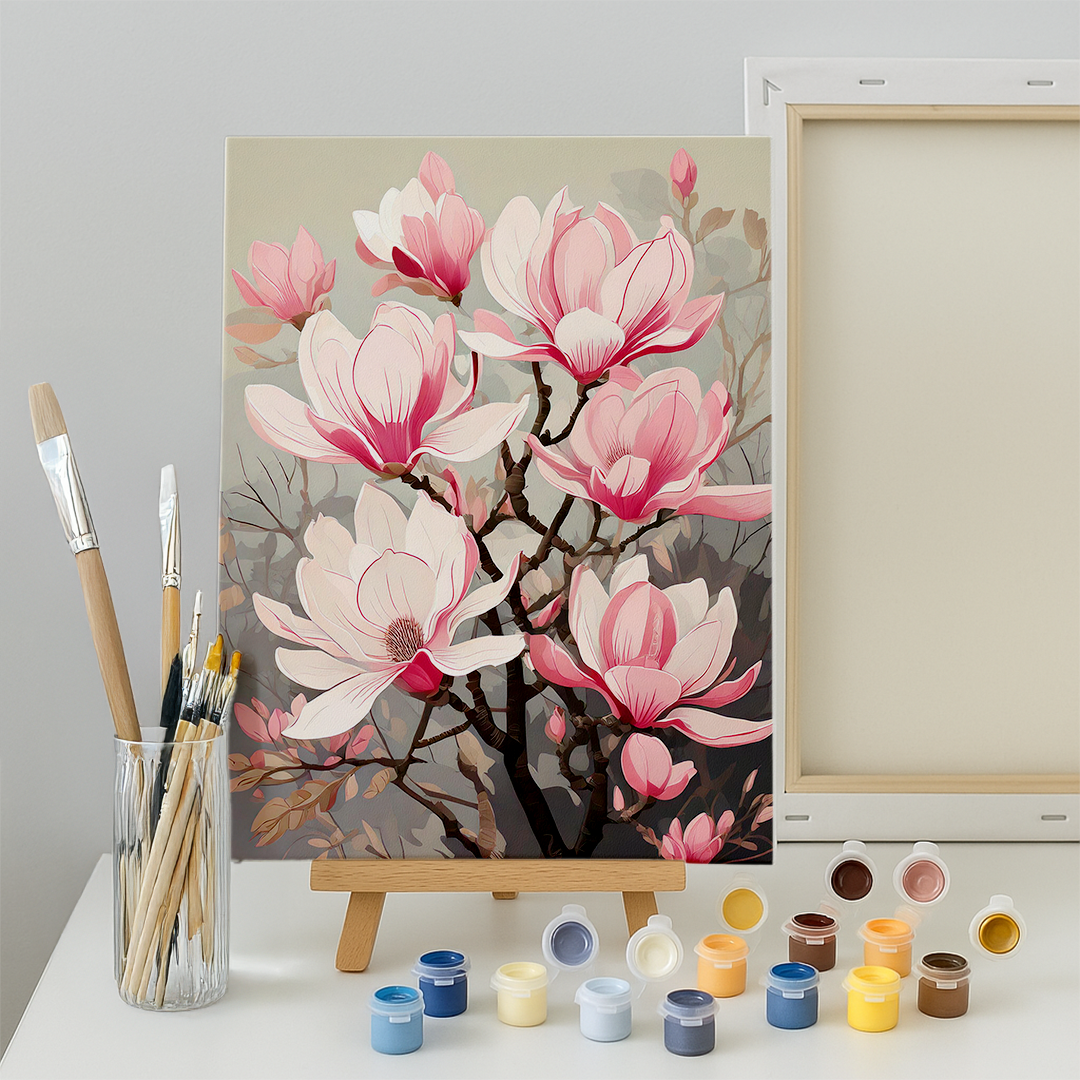 Malen nach Zahlen Magnolia