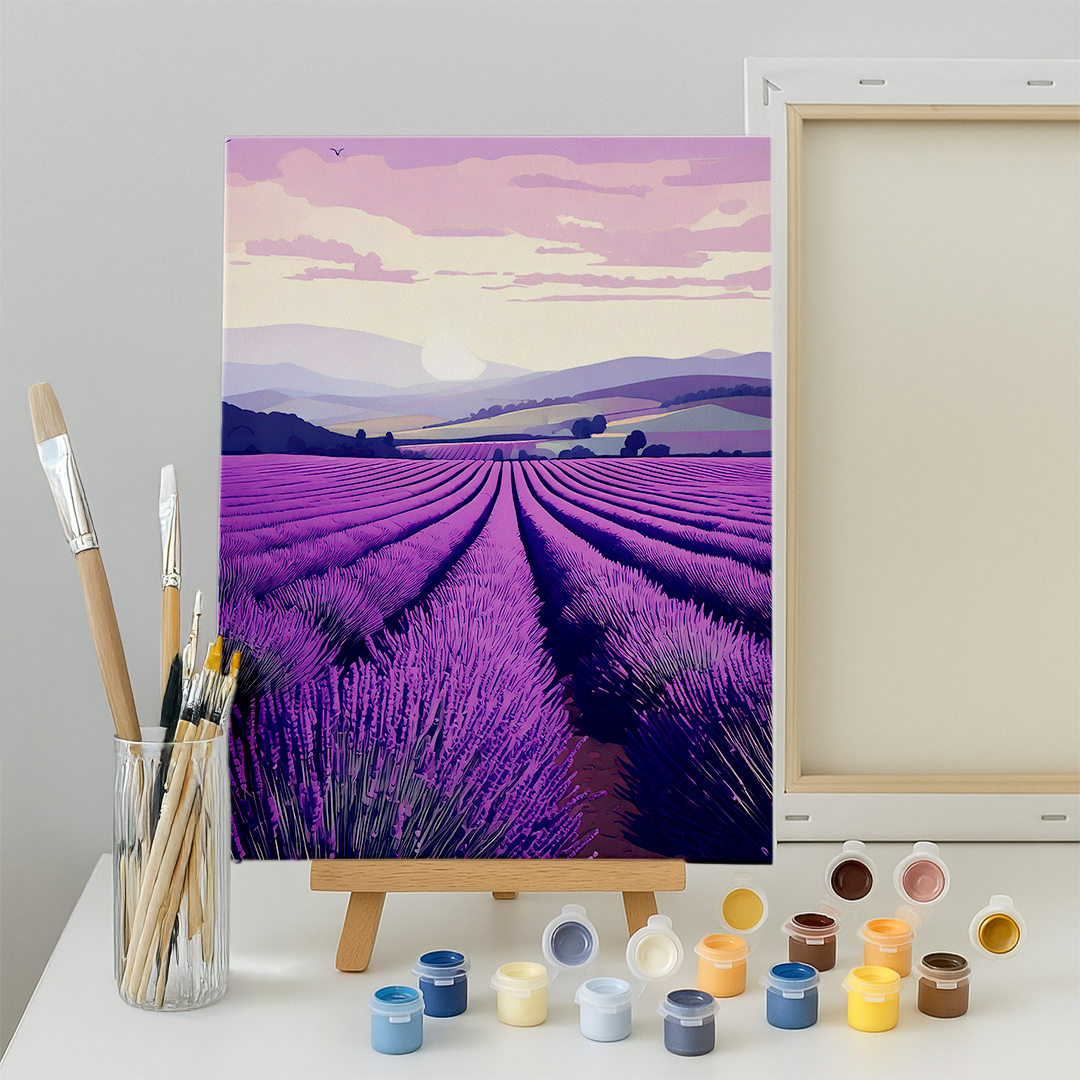 Malen nach Zahlen Lavender Blume
