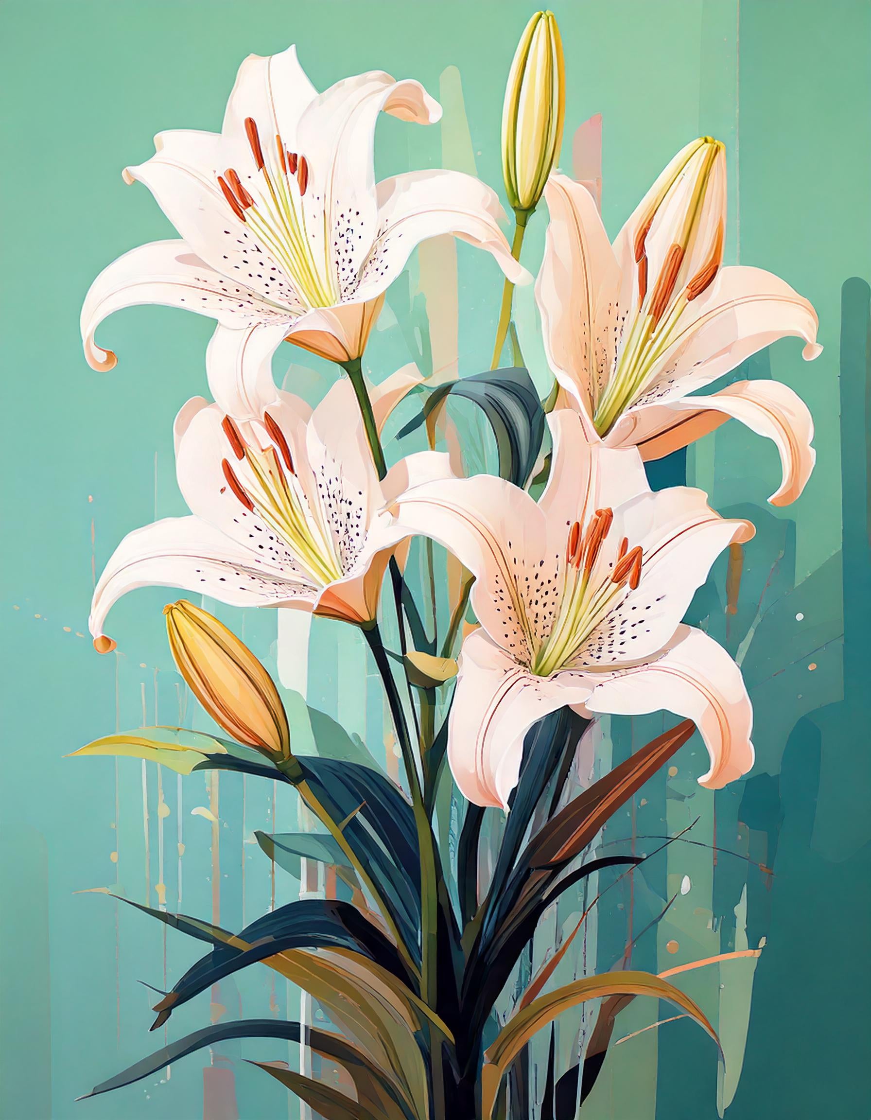 Malen nach Zahlen Lolo Blume
