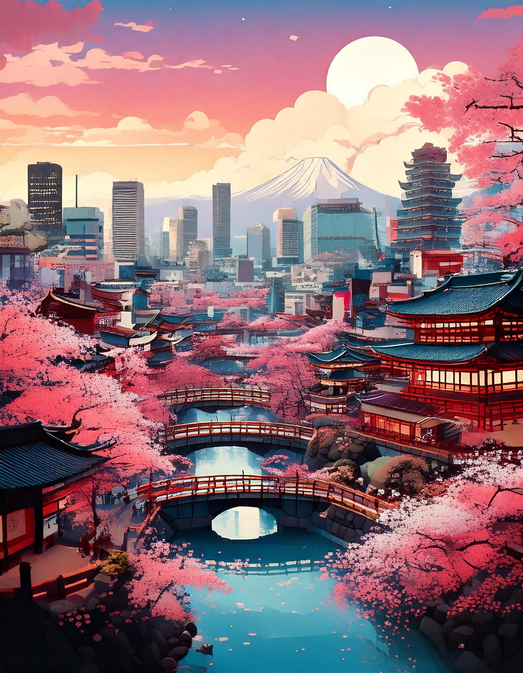 Malen nach Zahlen Tokio
