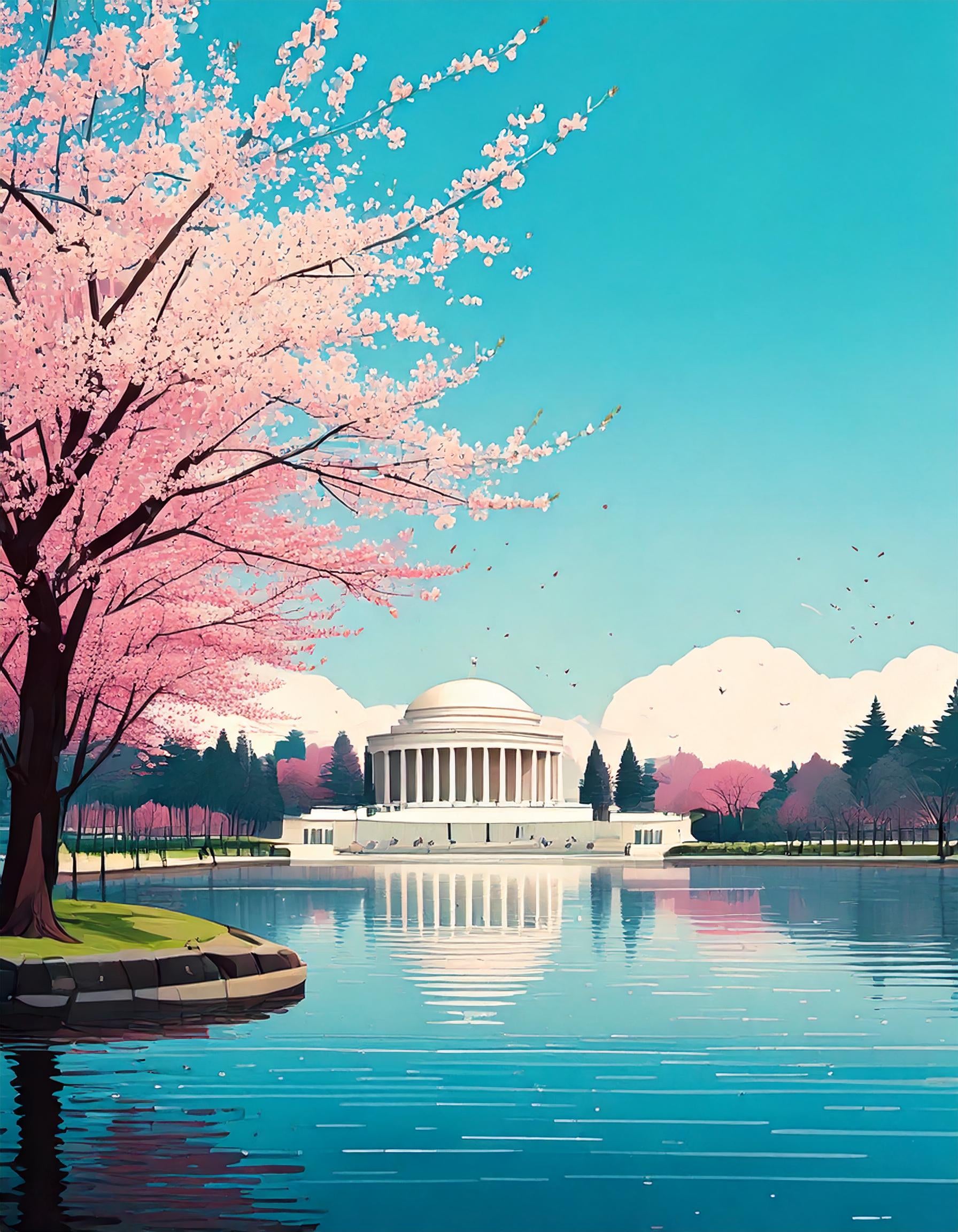 Malen nach Zahlen Washington