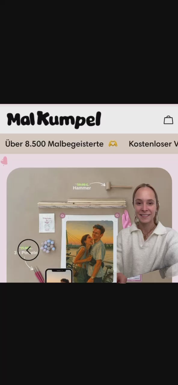 Video laden: Dein eigenes Bild als Malen-nach-Zahlen
